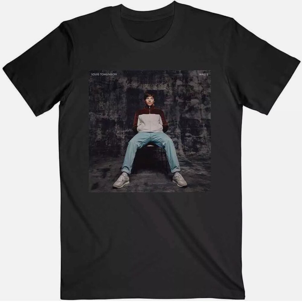 Louis Tomlinson Walls Album T-Shirt, Black, XL